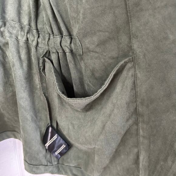 Blank NYC Women Green Suede Long Sleeve Jacket Fairy Boho Grunge Size Medium - Picture 2 of 11